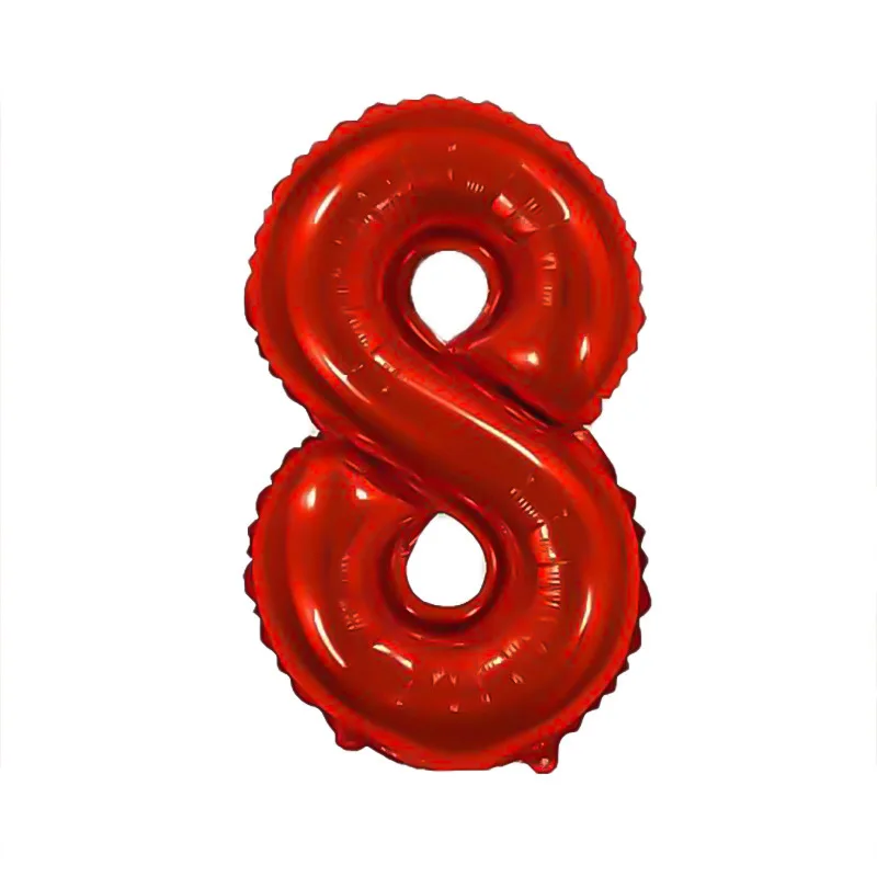 1 Stück 40 Zoll US-Version Schlanke Große Rote Zahlen 0-9 Folienballons Hochzeit Geburtstag Party Dekoration Jubiläum Heliumballon – Detail 14