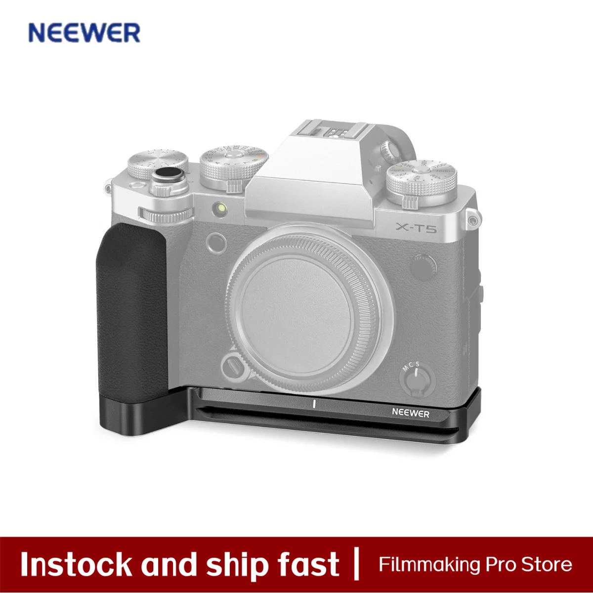 

Ручка камеры NEEWER L-образная ручка для камеры FUJIFILM X-T5, пластина Arca с боковой ручкой, пластина для видеоштатива, монтаж камеры