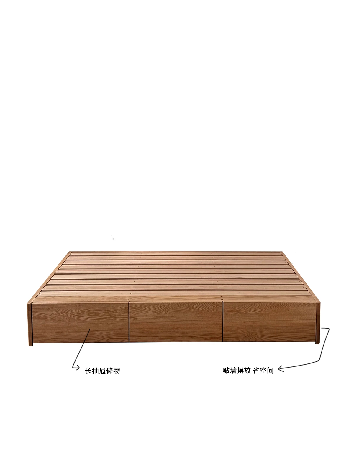 

Высокий ящик из красного дуба, большой ящик для хранения, кровать для маленькой квартиры без прикроватного детского татами