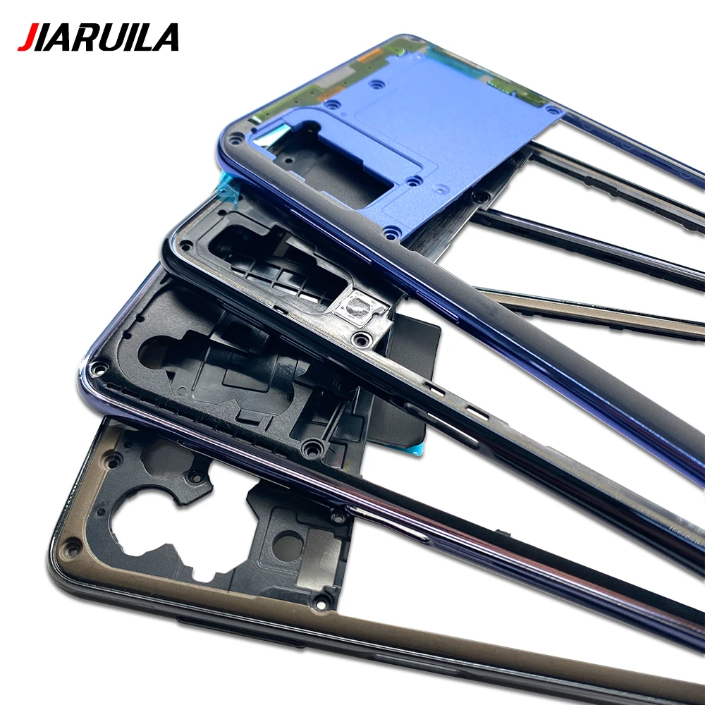 Middle Frame Holder Housing Replacement Repair Part For Samsung M52 5G A7 2018 A41 F62 M51 M62 Middle Frame With Glass Lens