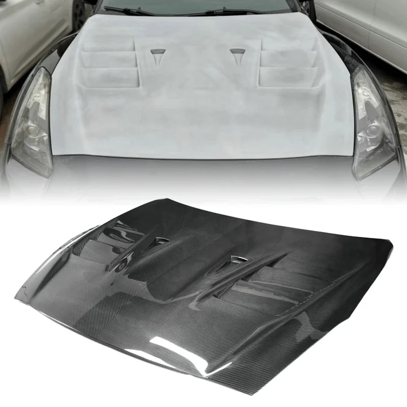 New Design HOOD for NISSAN R35 GTR 2017 MY17 TS TYPE Bonnet Dry Carbon