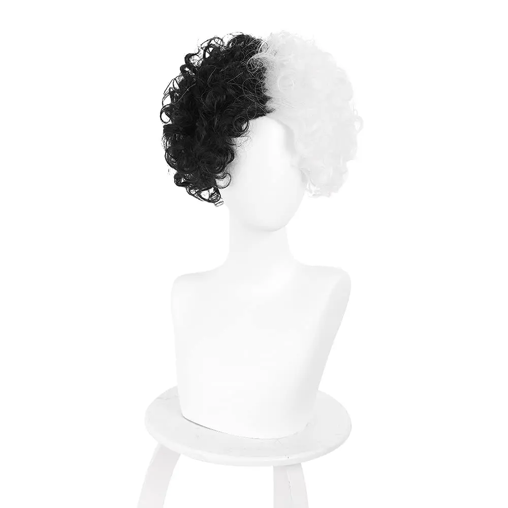 cruella-de-vil-cosplay-traje-peruca-preto-e-branco-cabelo-sintetico-resistente-ao-calor-role-play-cabelos-para-halloween-natal-carnaval