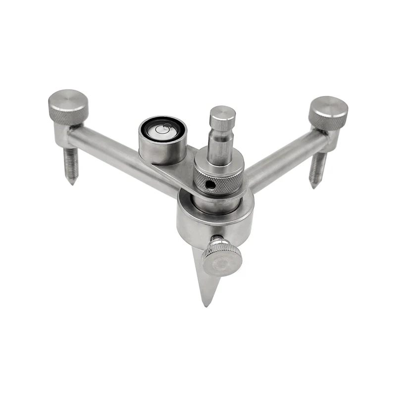 Stainless-Steel Mini Bipod for Mini Prism Pole With Lei ca Adapter, Mini Tripod & Adapters,