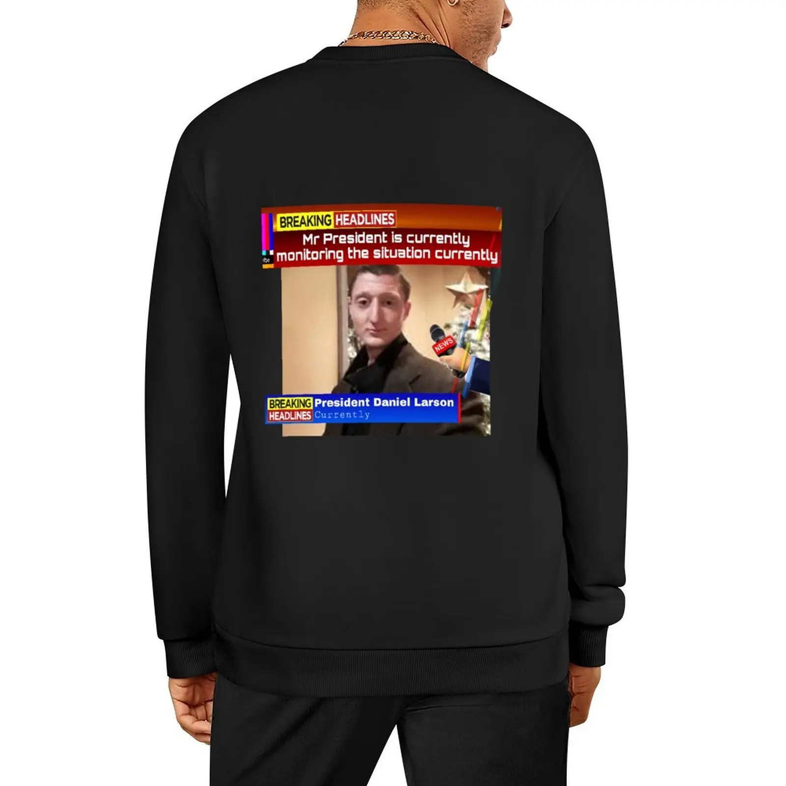 

Daniel Larson monitoring the situation Pullover autumn new products fashion men korean clothes sweatshirts for men