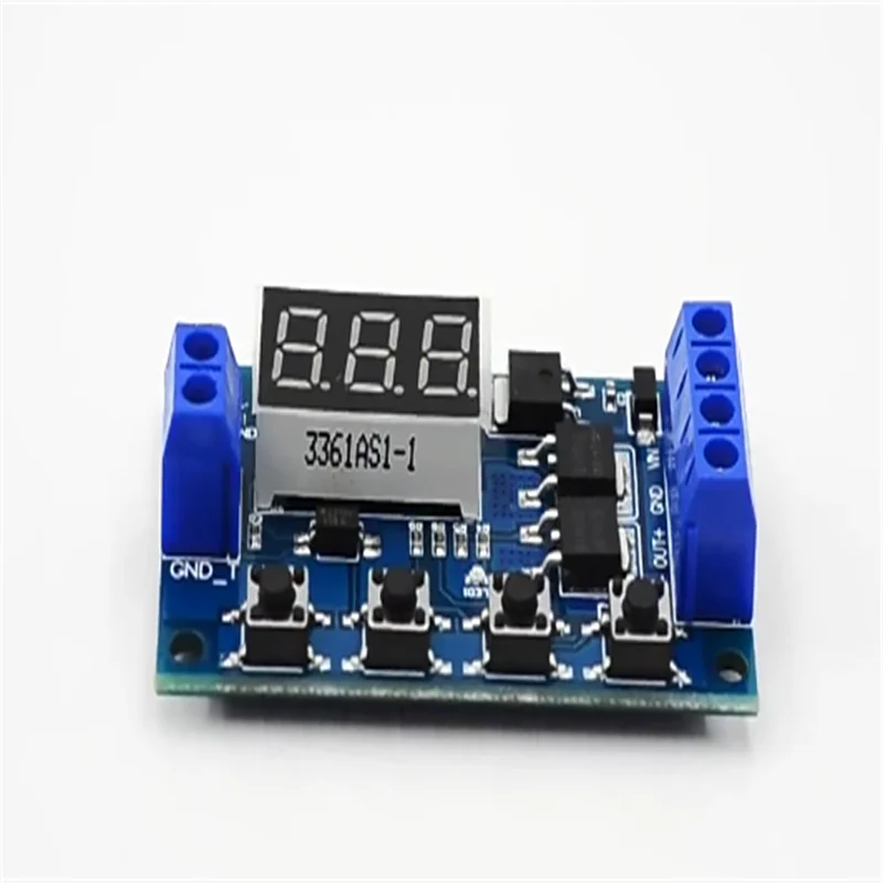 Trigger Cycle Timing Delay Switch Circuit, Dual MOS Transistor Control Board Replaces Relay Module 12 24V