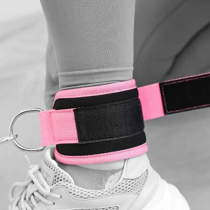 Ankle Straps Adjustable D-Ring Support Cuffs Gym Leg Strength Workouts Pulley With Buckle  Safety Abductors fitness accessories