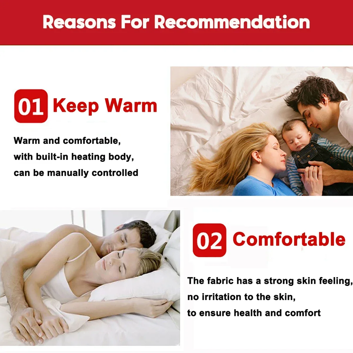 3-biegowy, regulowana temperatura, zimowy, ciepły, elektryczny koc grzewczy, wodoodporny, automatyczny, wyłącznik, podgrzewany koc
