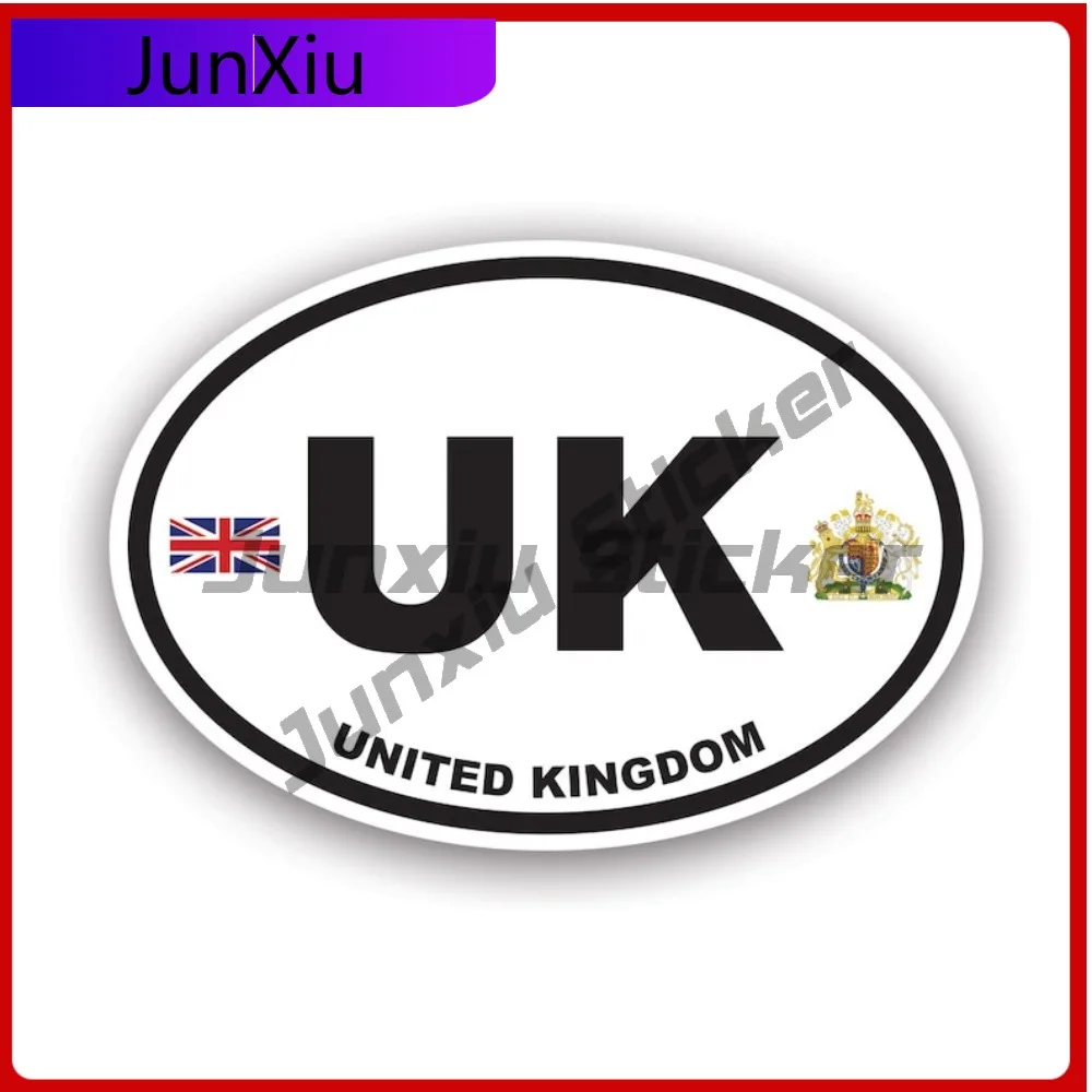 

United Kingdom Oval Sticker Waterproof Outdoor Cute Window Waterproof Vinyl Decal For Toilet Seat Creative Outdoor Protection