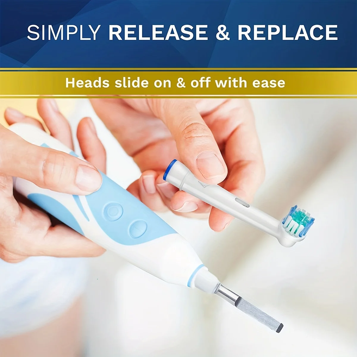 Oule B electric toothbrush head p2/4000/3757/d12/33766 soft bristled toothbrush head compatible with Borang universal toothbrush image 3