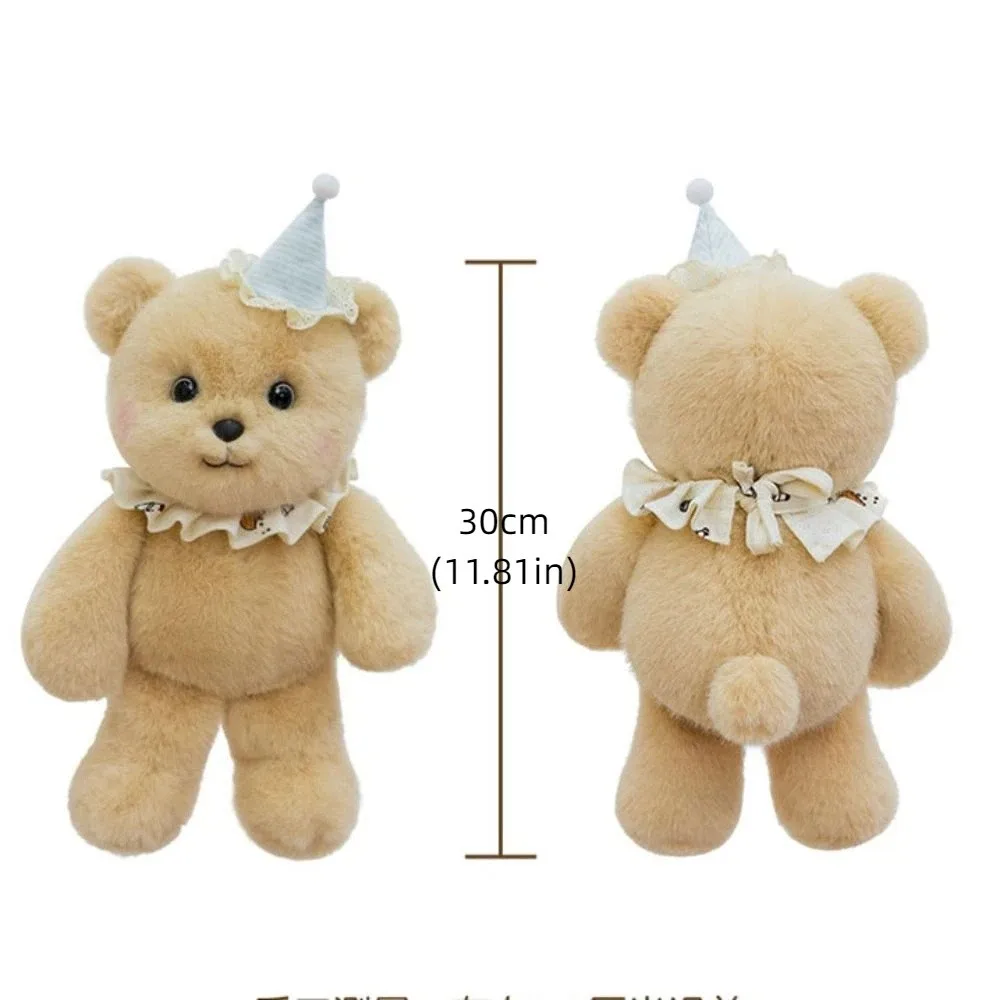 Animaux en peluche éléphant jouets en peluche jeter oreiller poupée endormi petit ours en peluche PP coton 30 cm agneau animaux poupée enfants jouet