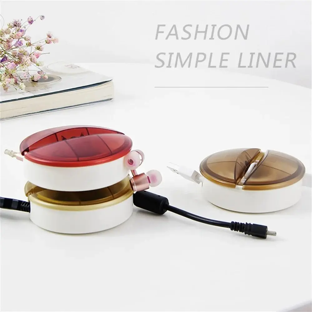 Retractable Cable Management Boxes Fastening Cable Ties Wire Bundling Desktop Cable Organizer Fixing Line Winder