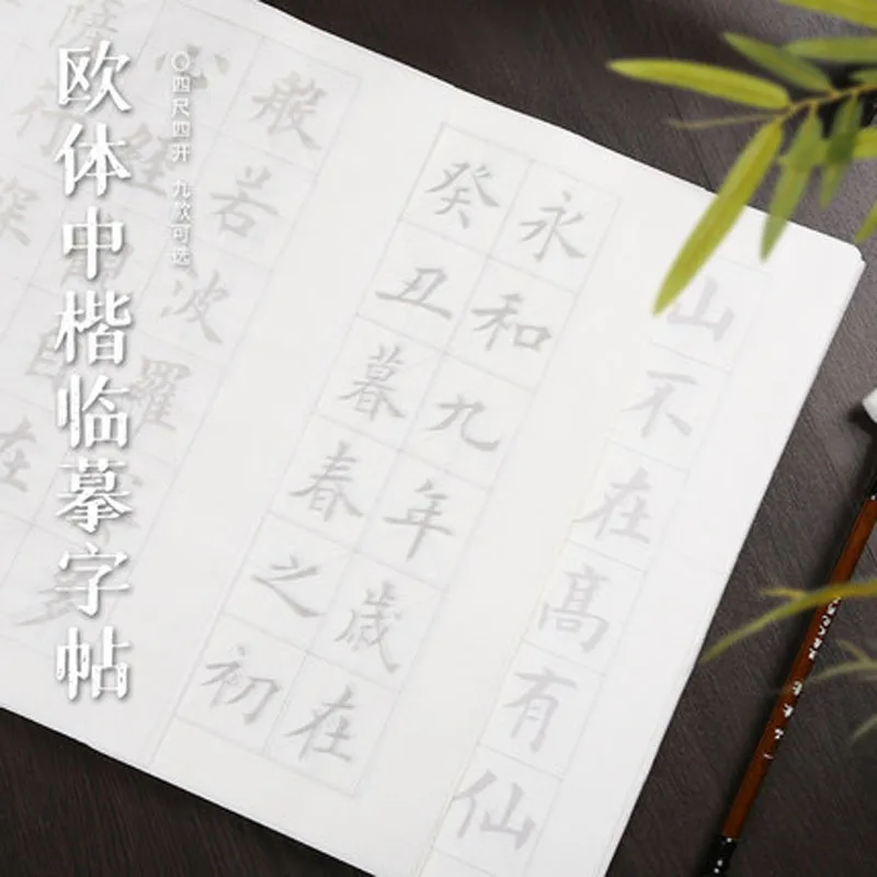 

Chinese Calligraphy Copybook Seal Ou Ti Zhong Kai Rice Paper Heart Sutra The Analect of Confucius Scroll Transcribe for Beginner