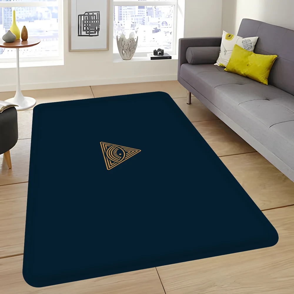 Ring Freemasonry Illuminati Masonic Room Mats Anti-slip Absorb Water Long Strip Cushion Bedroon Mat Household Carpets