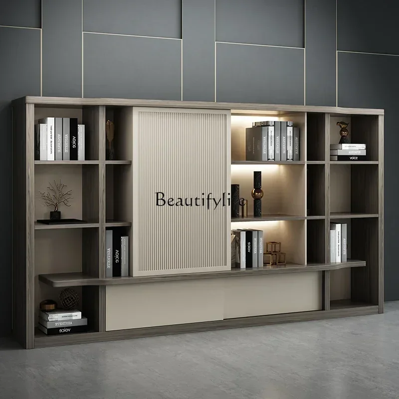 

D06Office Furniture File Cabinet Locked Storage File Wooden High Cabinet