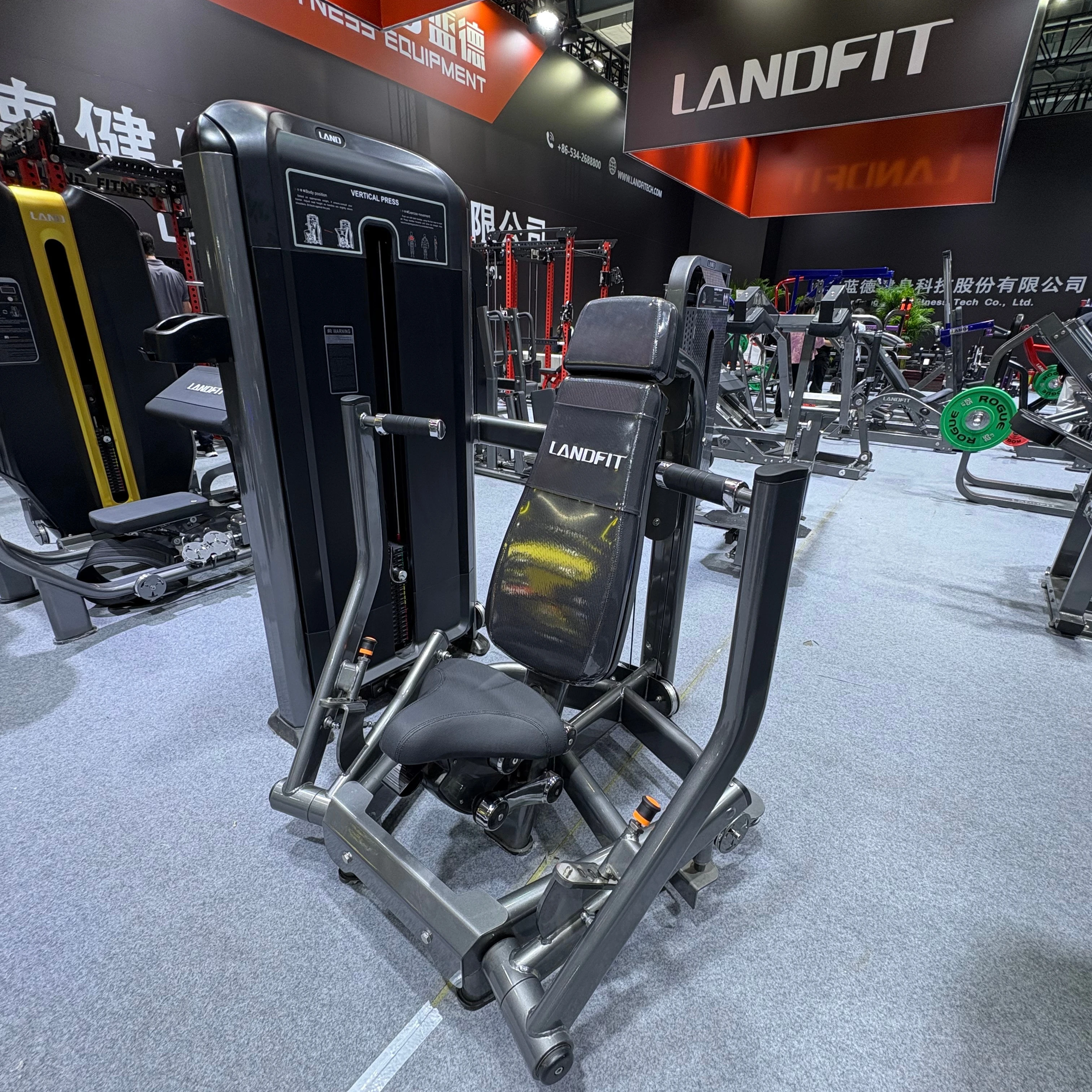 

Land Fitness Commercial Gym Equipment Pin Loaded Machine Vertical Press for Sale