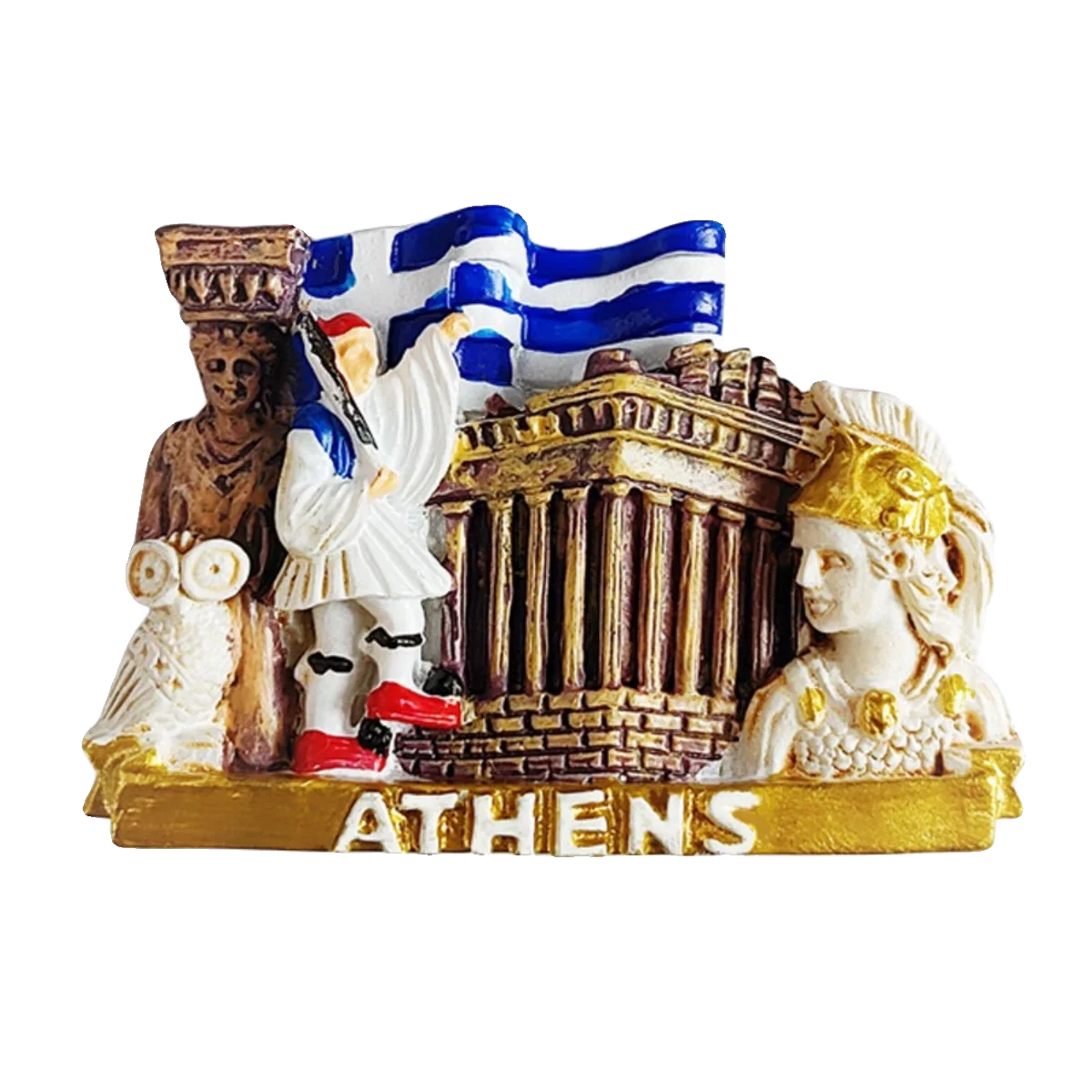 Europe Greece 3D Fridge Magnets Tourism Souvenir Refrigerator Magnets Sticker Collection Handicraft Decoration