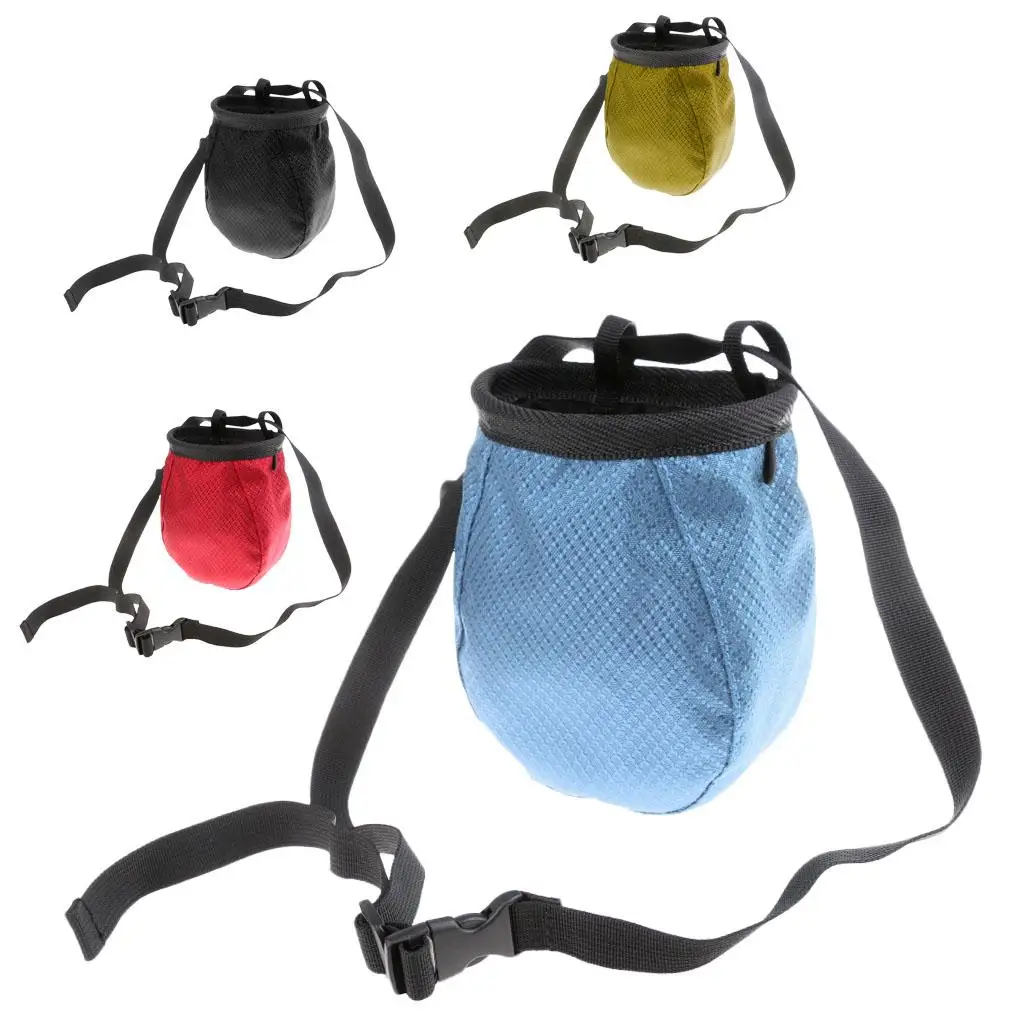 Rock Climbing Chalk Bag & Waist Belt, Bag for Weightlifting, Bouldering, Or Gymnast, Climber, Weight Lifters