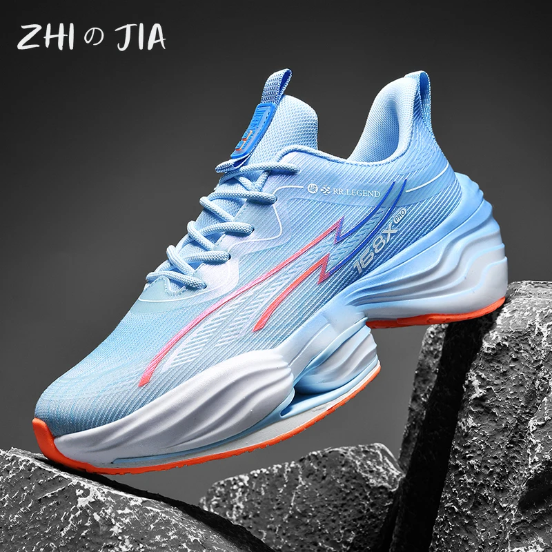 

Новые мужские модные сетчатые кроссовки, уличные легкие дышащие кроссовки на толстой подошве, дорожная походная обувь 39-45