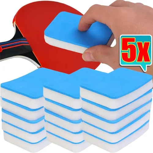 Imagen 2 del producto Cepillo de limpieza portátil para Tenni de mesa profesional, esponja de goma fácil de usar, limpiador de goma para raqueta de Ping Pong, accesorios para el cuidado de la raqueta de tenis