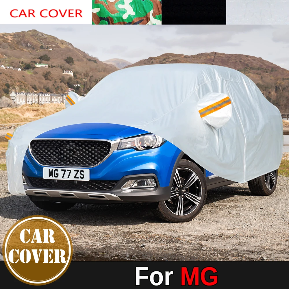 

Car Cover Auto Sun Anti UV Rain Snow Wind Dust Protection Cover Waterproof For MG Roewe 4 5 6 ZT ZS X-Power Maxus 7 9