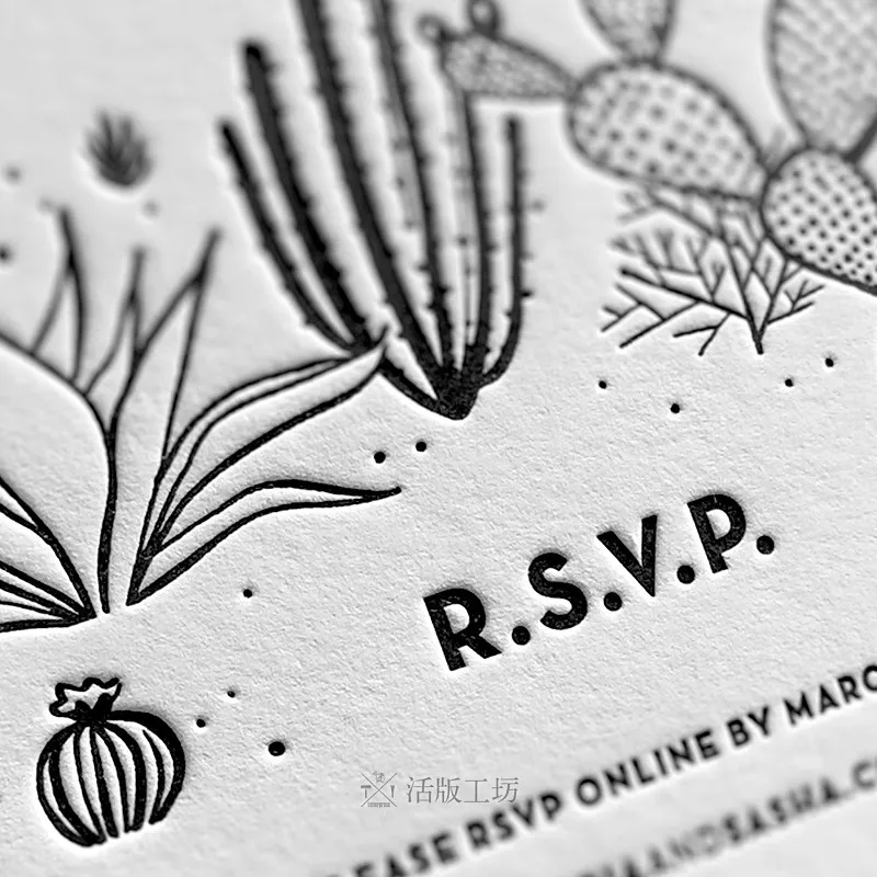 

550gsm Italian Cotton White Embossed Business Card Letterpress Customized Upscale