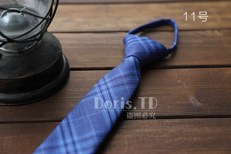 Neue Streifen Plaid Print 6CM Krawatte für Gentleman Hochzeit Party Krawatten Zubehör Elastische Neue Mode Männlichen Zipper Krawatte – Detail 13