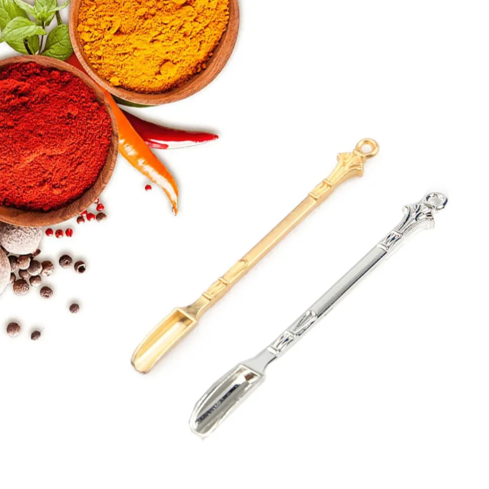 

1Pc Stainless Mini Stir in Coffee Spoon Small Convenient Carry From Tableware Kitchen Supplies Multifunctional Kitchen Spoon