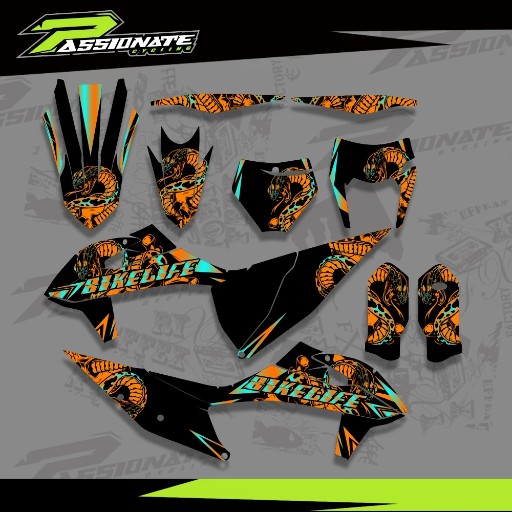 Graphics Decals Stickers Kits For KTM 125 250 350 450 500 525 SX SXF 2019 -2021 EXC XC XCW 2020 -2022 Number Name Custom