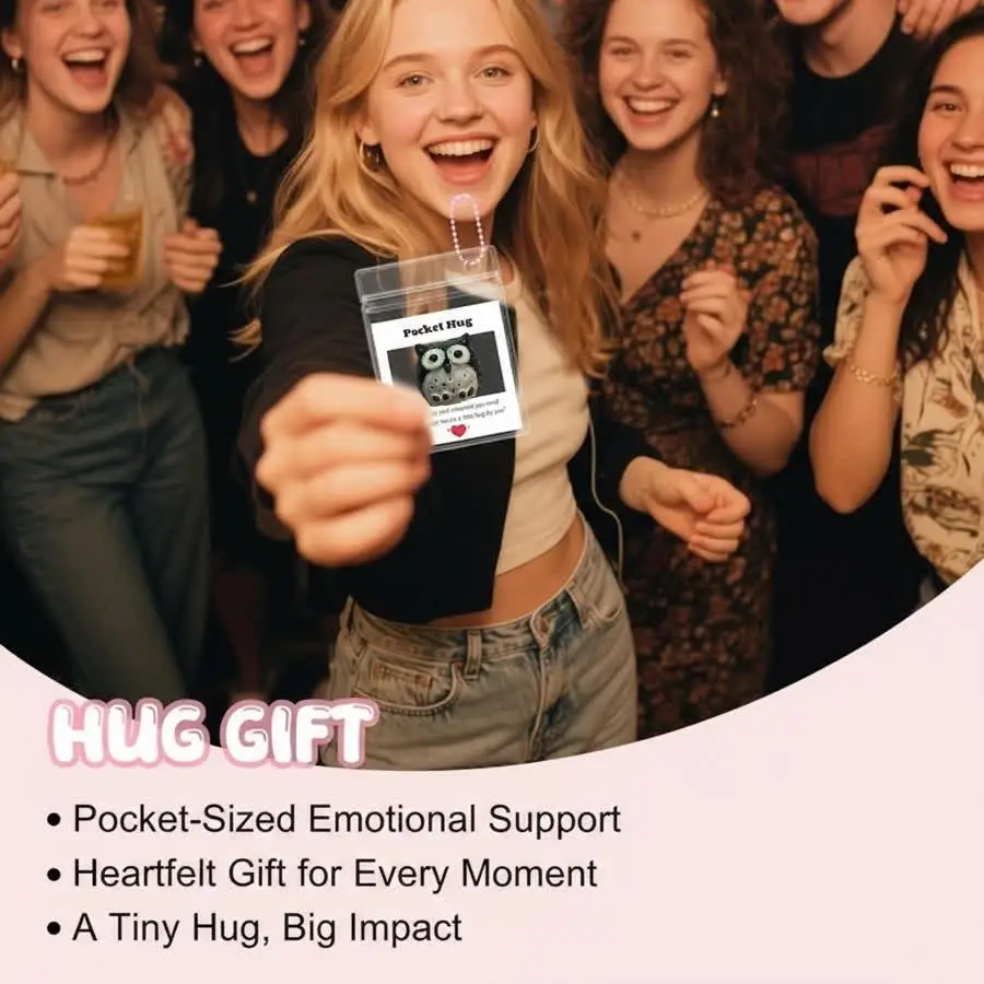 1/5/10/20/50/100 قطعة بطاقات تعانق الجيب التشجيع بطاقات عناق الجيب مع بطاقات تشجيع ورق الراتنج على شكل قلب ، ألوان متنوعة #5