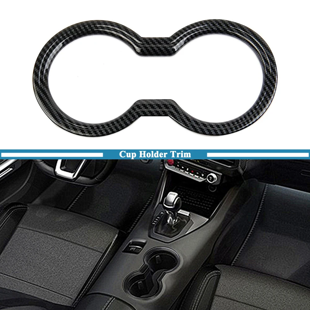 

Car Front Console Drink Cup Holder Decoration Cover Trim Protector for Ford Mustang 2024 2025+ New Version Interior Accessories