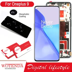Bilashmart 6.55 Fluid AMOLED Display OnePlus 9 LCD Touch Screen Digitizer Assembly 1+9 LCD LE2113 LE2111 LE2110 Display