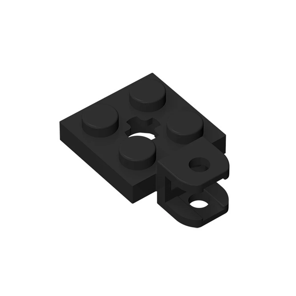 

50 шт. детали кирпича MOC 63082, модифицированная пластина 2x2 с гнездом для фаркопа, совместимый строительный блок, частицы, детская игрушка в подарок