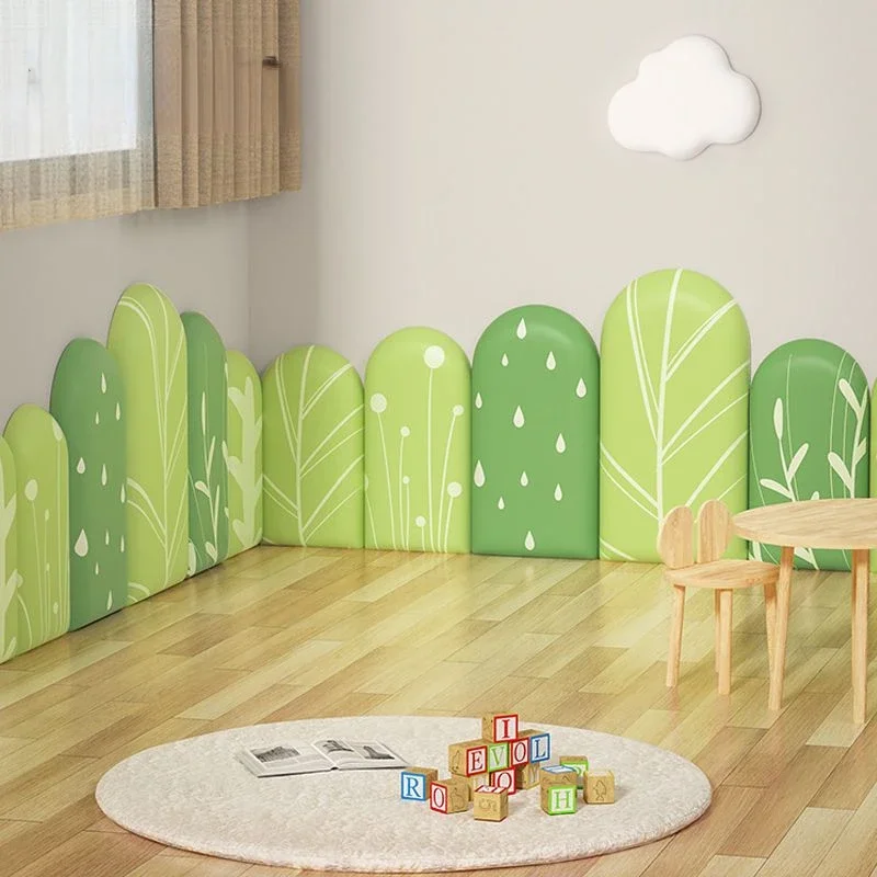 Настенное украшение с героями мультфильмов, противоударное изголовье, стикер на стену, домашний татами, настенный корпус, мягкая упаковка, самоклеящаяся