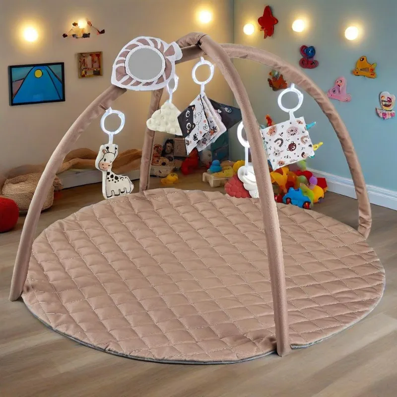 Babyspeelgoed Kruipende speelkleed met cartoon afneembare hangers Zachte verdikte vloerspellen Pad Baby Klimtraining Speelgoed Rekwisieten