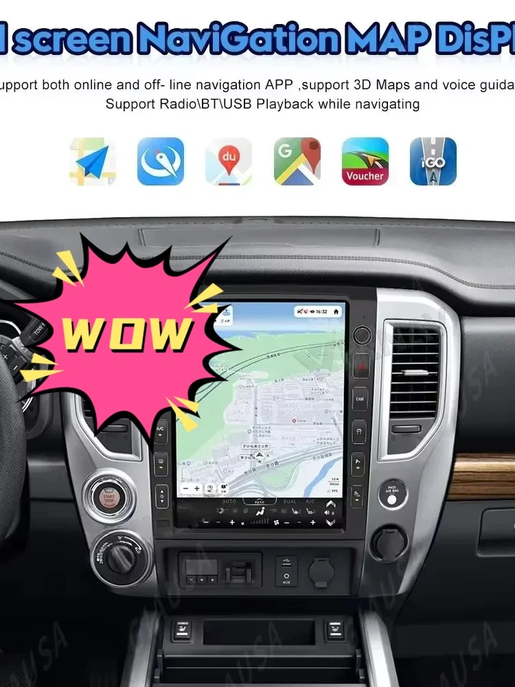 

RE 2025 Новый для Nissan Titan 2016 2017 2018 Android Мультимедийный плеер Сенсорный экран Стереоприемник Автомобильный GPS Navi Радио Головное устройство