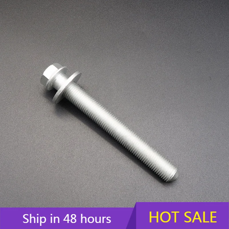 FOR Audi A3 Q2L Volkswagen Baolai Golf Car Ingot Beam Rear Axle Screw Silver Outer Hexagonal Step Screw with Gasket N91197801