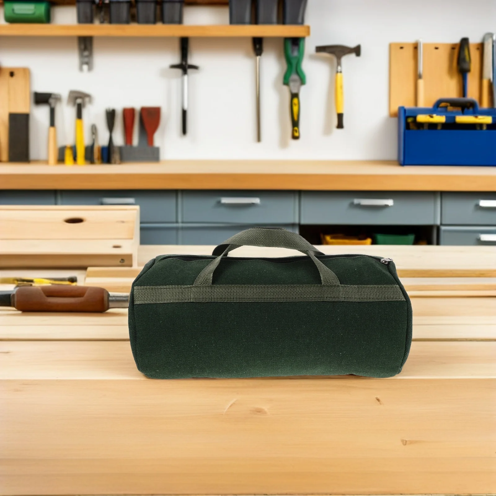 多機能ツールバッグヘビーデューティー厚みのあるキャンバス大容量電気技師用メカニック車の修理ポータブルハンドル