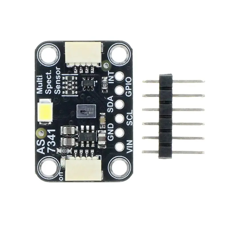 色測定検出モジュール-as7341-11-ch-スペクトルセンサー-ライトカラーセンサー-スプリッターボード-b12b