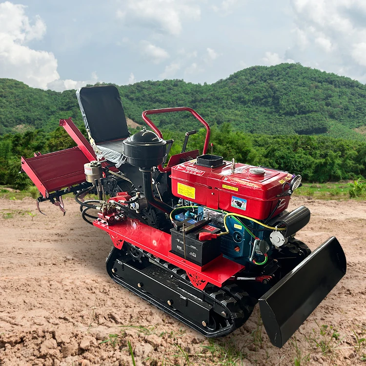 Micro Crawler Tractor Rotary Tiller Hot Selling Rotary Tiller Agricultural Tillage Machinery