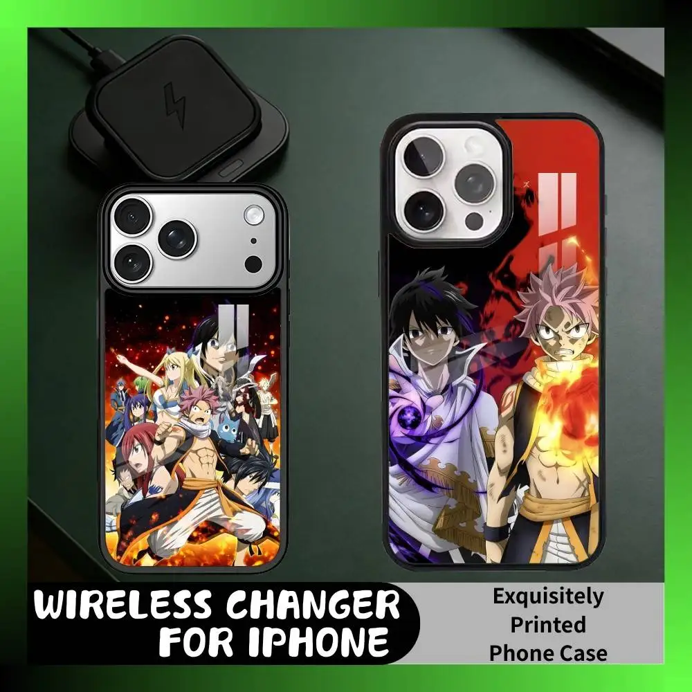 

F-Fairy T-Tail Anime Characters N-NATSU Phone Case For iPhone17,16,15,14,13 Plus,Pro Max Magnetic For Magsafe Wireless Charging