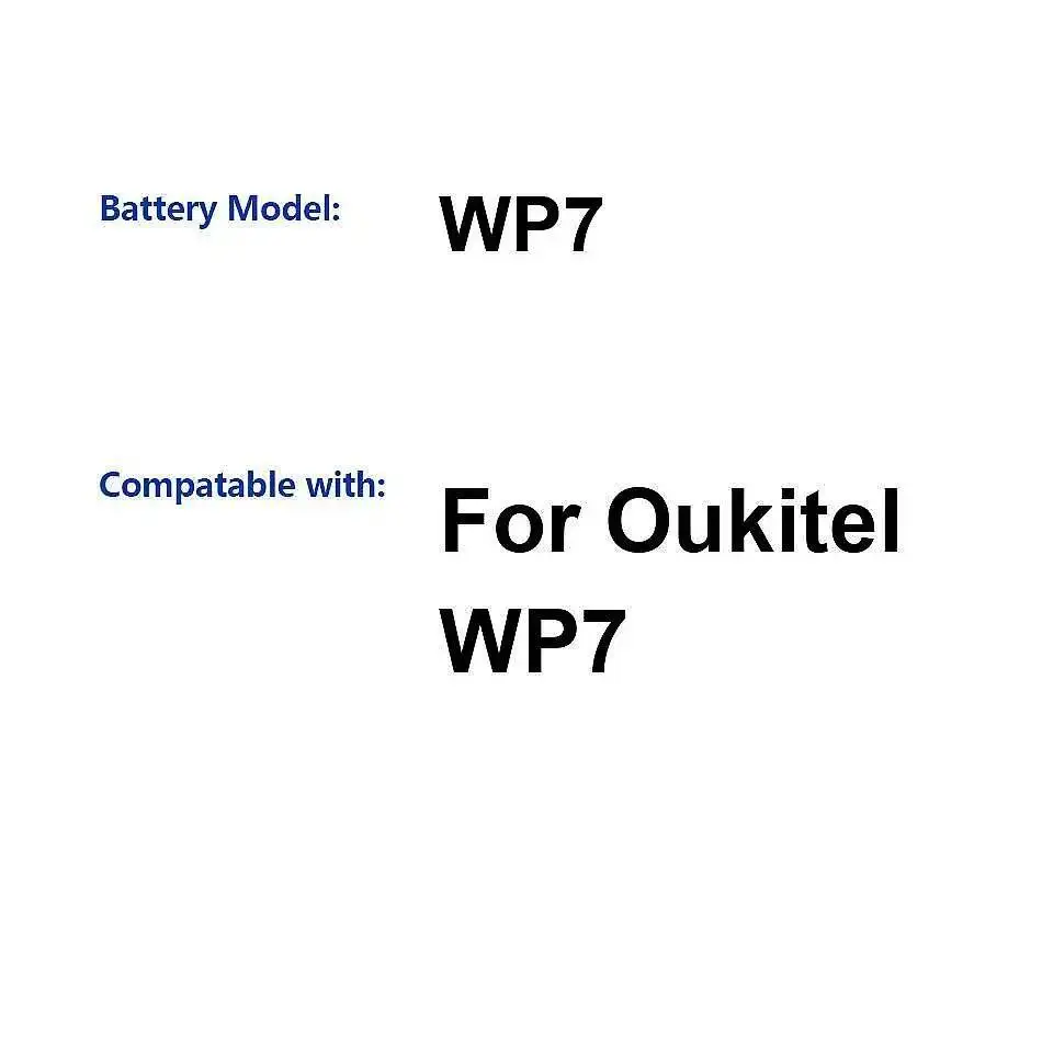 

7800Mah Mobile Phone Battery Fast Charging High-Efficiency For Oukitel WP7