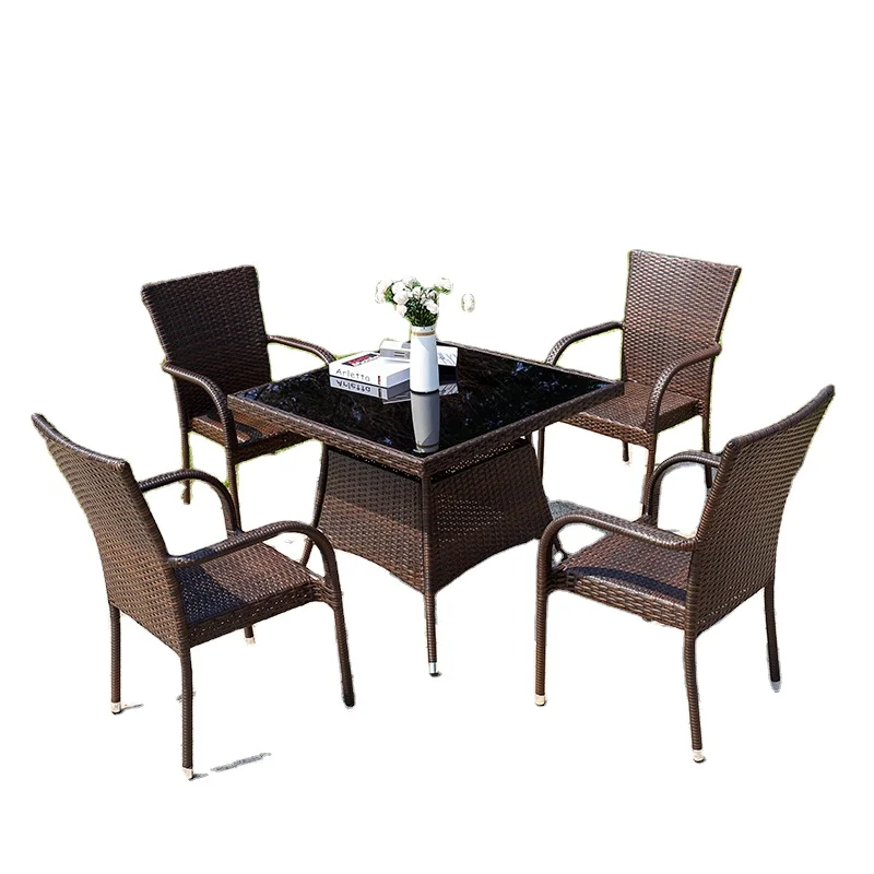 

Patio furniture garden table and chairs rattan outdoor furniture