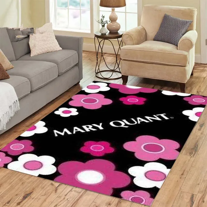 

Mary Quant printed Carpet Classic pattern Bedroom Living Room Area Rug Door Mat Gift Home Room Decor Bathroom anti-slip mat