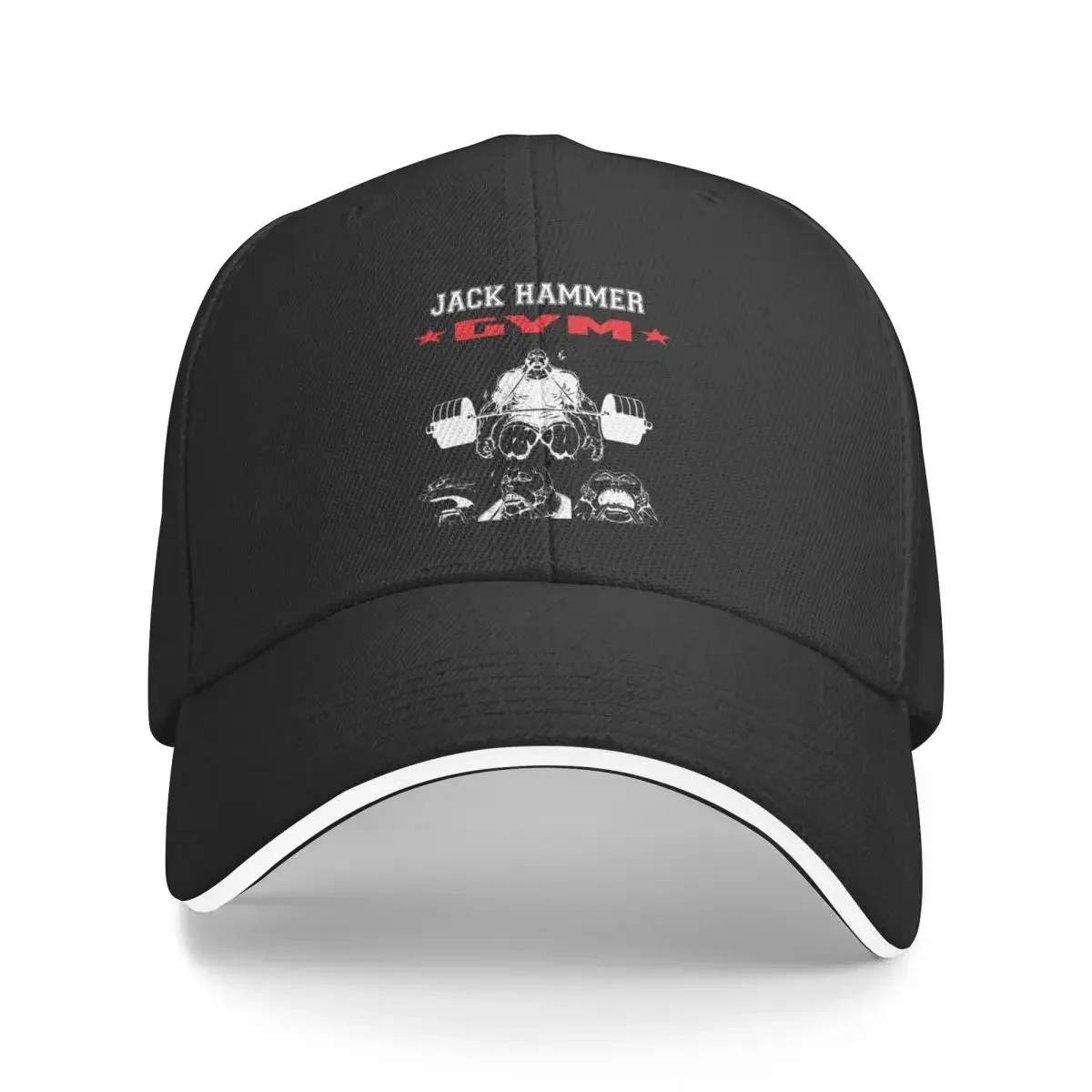 Jack Hammer Gym (White Version) Baseball Cap Custom Cap Vintage hiking hat Designer Man Women's