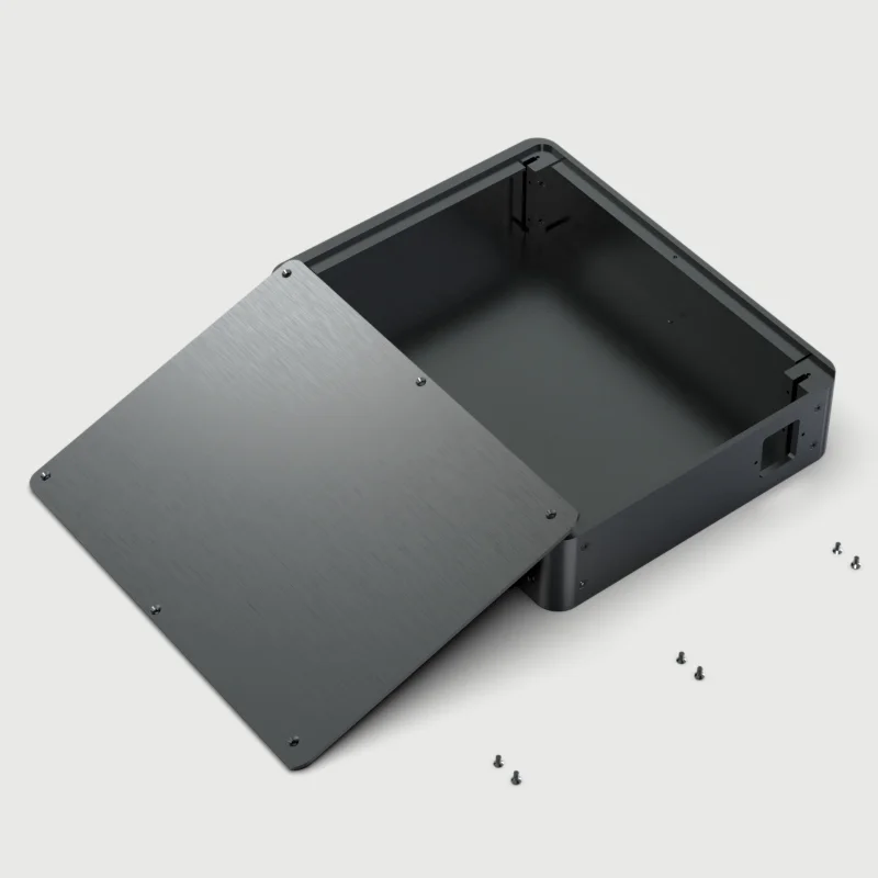 BZ2106 Nuevo chasis redondeado totalmente de aluminio Caja de preamplificador de audio DIY Caja de amplificador Caja DAC