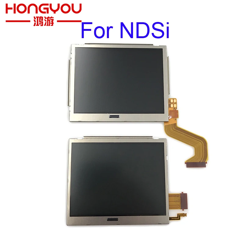 شاشة LCD أصلية لاستبدال NDSi شاشة عرض LCD علوية علوية سفلية لوحدة تحكم ألعاب نينتندو DSi