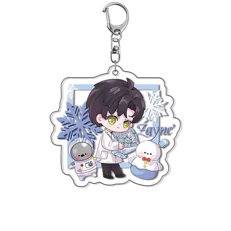 Game Love and Deepspace 6CM Acrylic Keychain Bag Pendant Xavier Sylus Zayne Rafayel Student Schoolbag Keychain Decoration Item