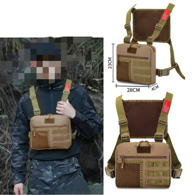 Outdoor chest hanging bag Street Fashion Oxford Vest Bag Multi-function Backpack Camouflage Running Travel Bag