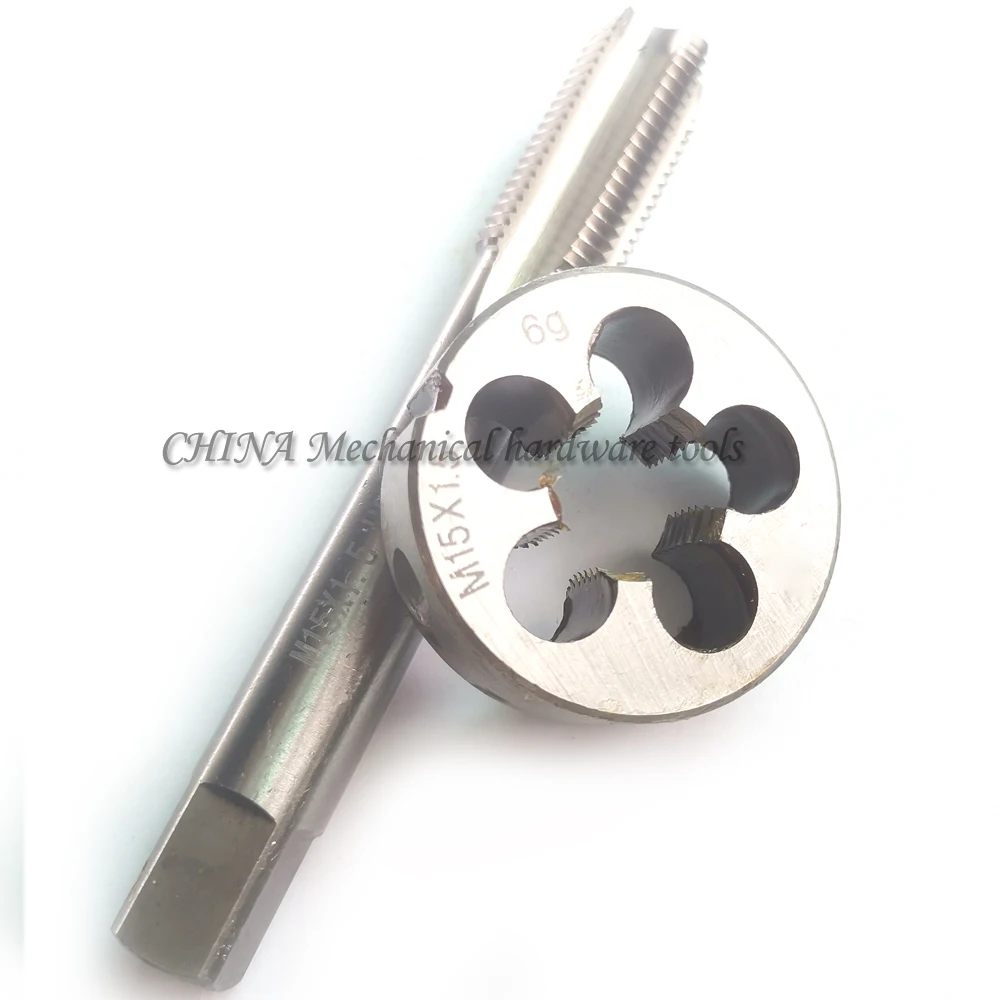 

M15 Metal threads Set of taps and dies metric machine Thread plug tap Round die sets M15X2 M15X1.5 M15X1.25 M15X1 X0.75 X0.5