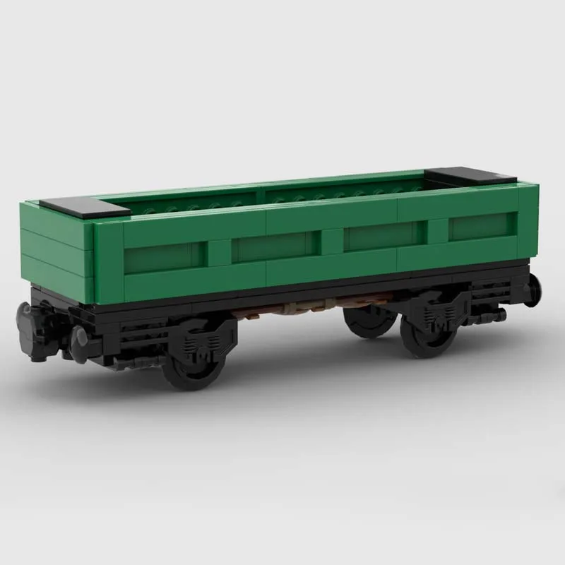 189 PCS Train Series Cargo Train Open Wagon 6-Wide Transport MOC Building Block Model Diy Education Toy Children Christmas Gift